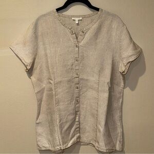 Eileen Fisher Linen Button Down